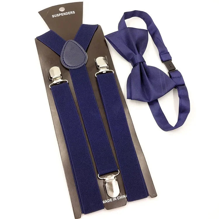 Chic Bowtie Suspenders for Stylish Men