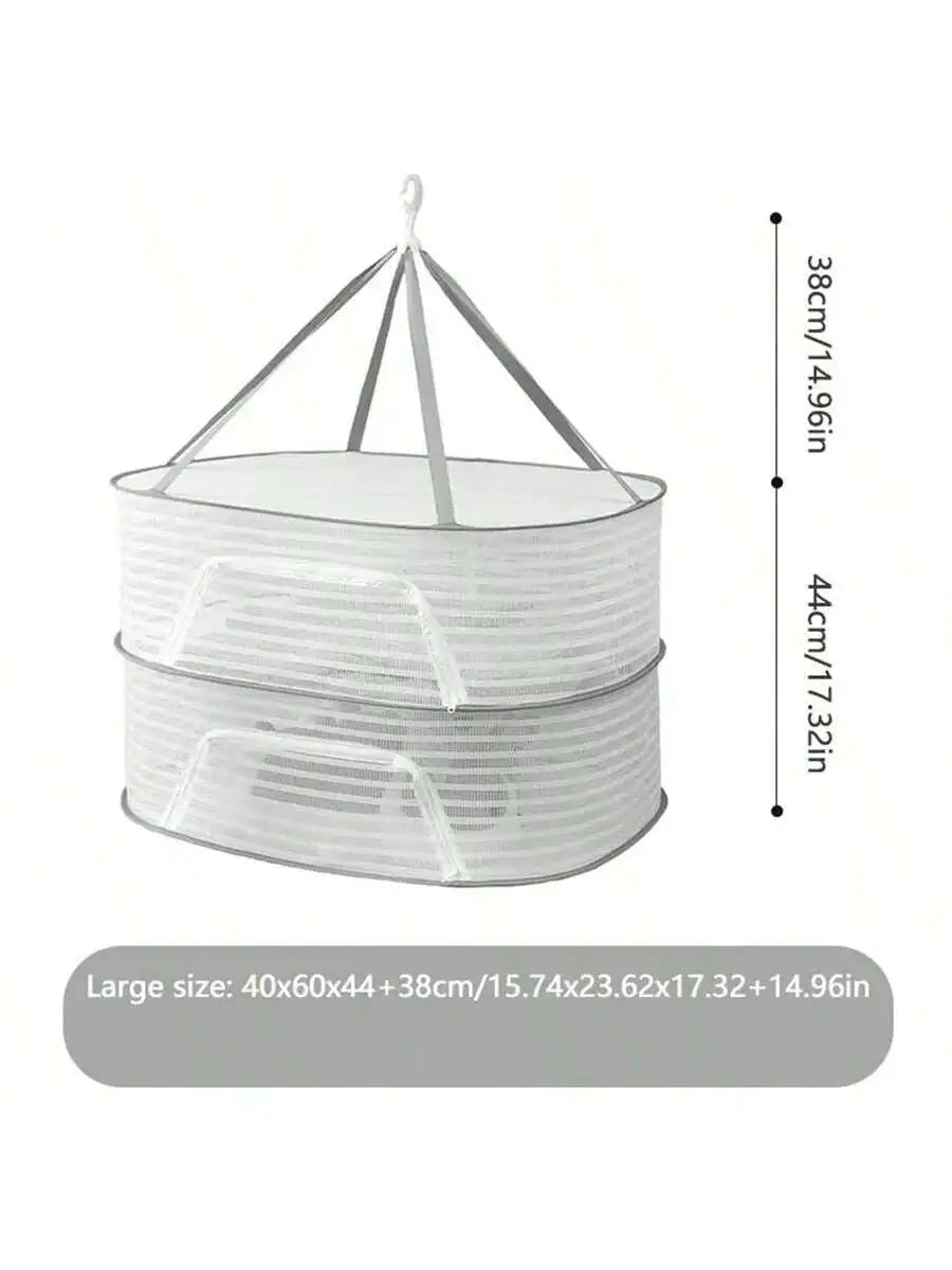 Sèche-linge suspendu en maille pliable et portable