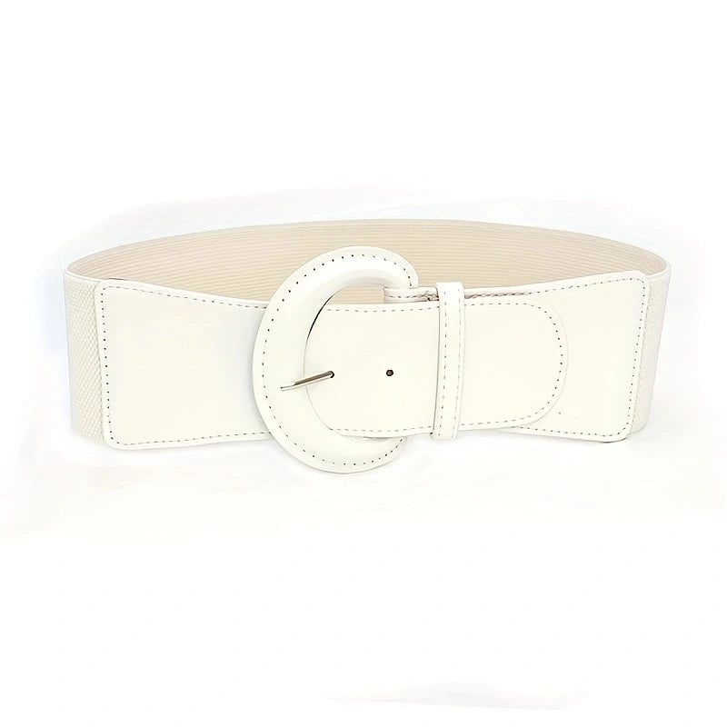 Ceinture Élastique Chic en PU pour Femmes