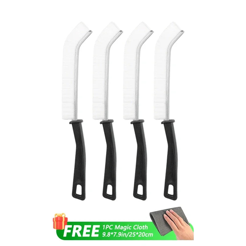 Hard Bristle Corner Cleaning Brush Set - Eco-Friendly