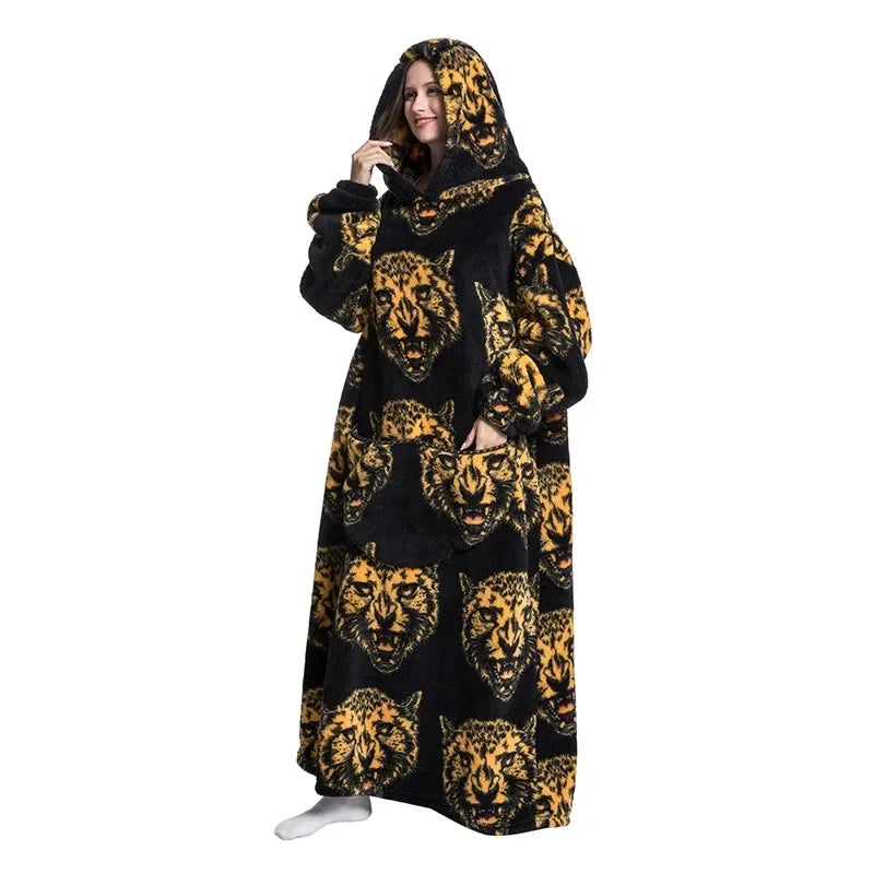 Ultra Couverture à Capuche Cocooning Hiver Unisexe