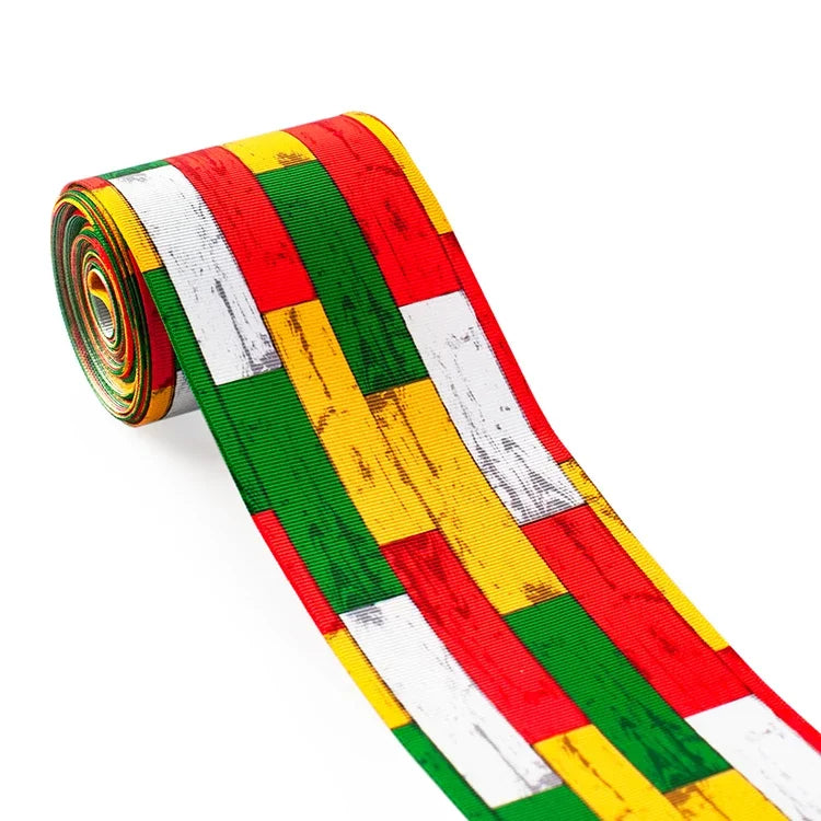 Ruban Grosgrain Fleurs Mexicaines - 5 Yards DIY