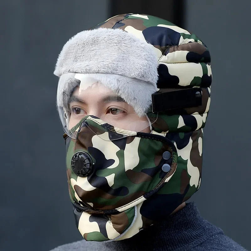 Chapeau d'Hiver Lei Feng Doublé Polaire Unisexe