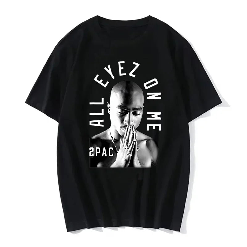 T-shirt Hip Hop Tupac Street Style