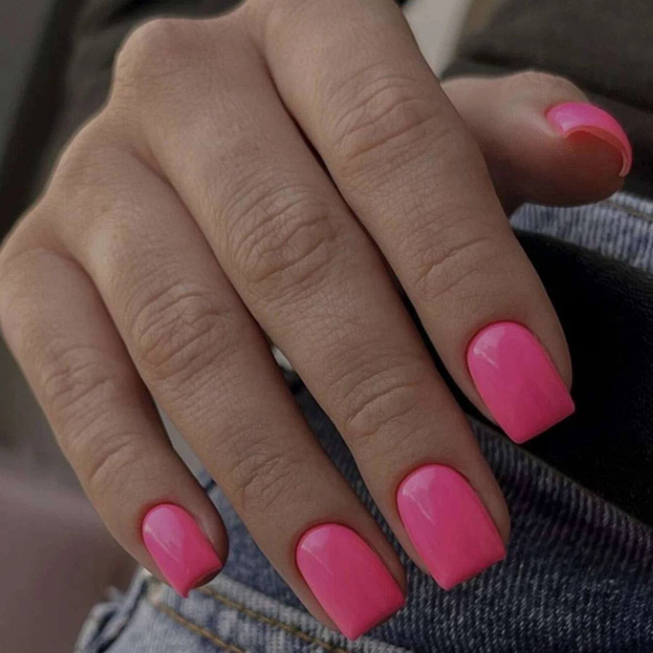 NailArt Éclat Rouge - 24 Faux Ongles