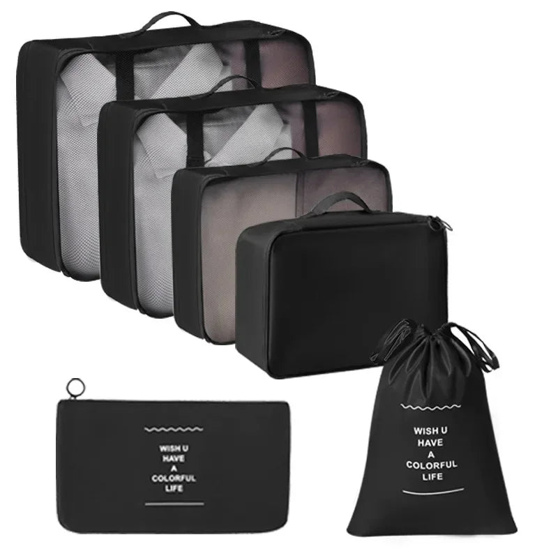 Kit Voyage 7 Sacs en Toile Pratique