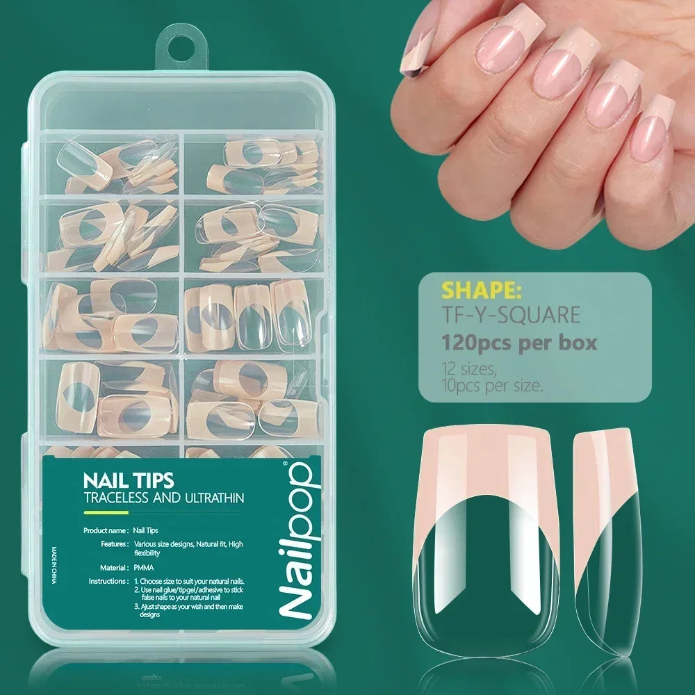 Ongles Bicolores Nailpop - 120 pièces