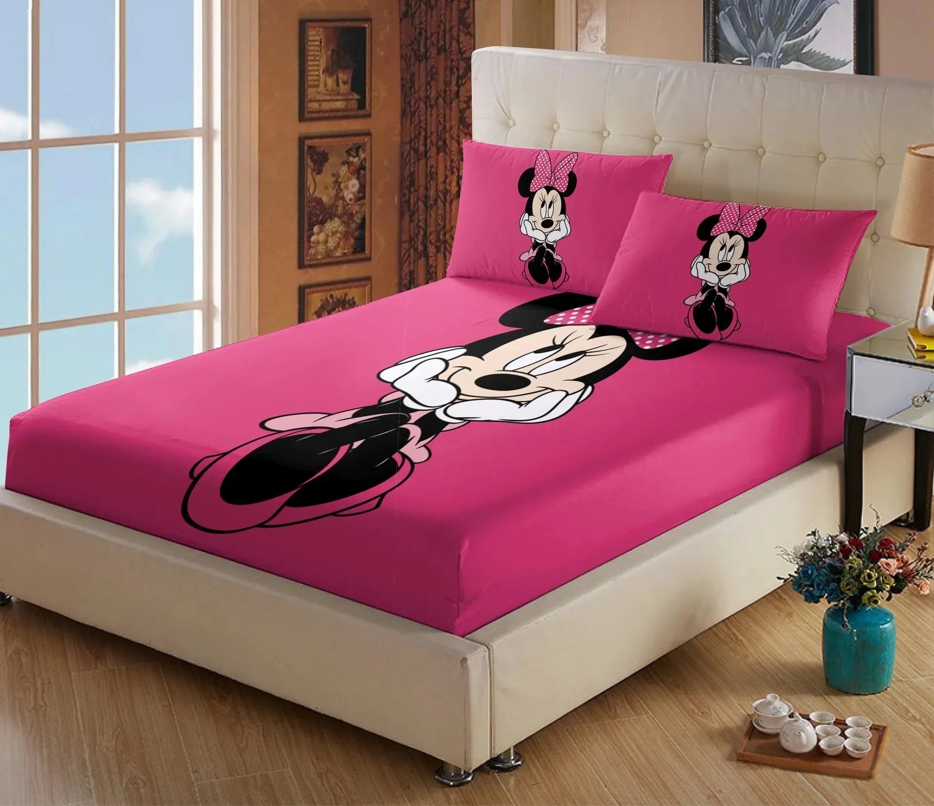 Mickey Magic: Elastic Anime Bedding Set