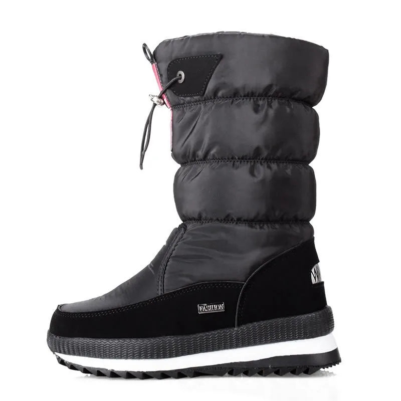 Blanc Neige: Bottes Hiver Femme Chaudes & Imperméables