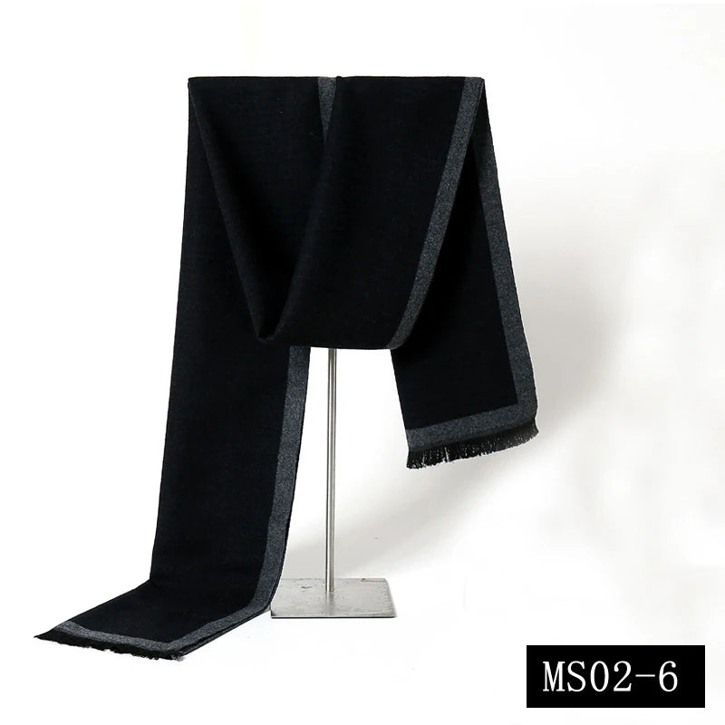 Plaid Pashmina Scarf: Men's Cozy Winter Wrap