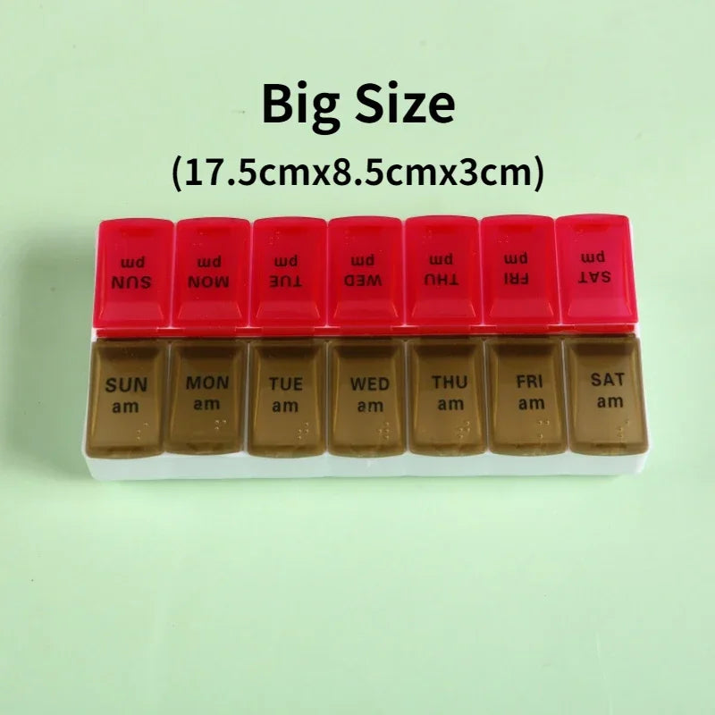 Pilulier Hebdo Voyage 14 Grilles - Organisateur Pratique