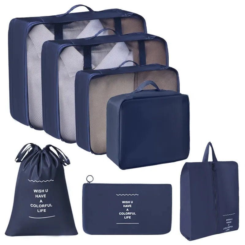 Kit Voyage 7 Sacs en Toile Pratique