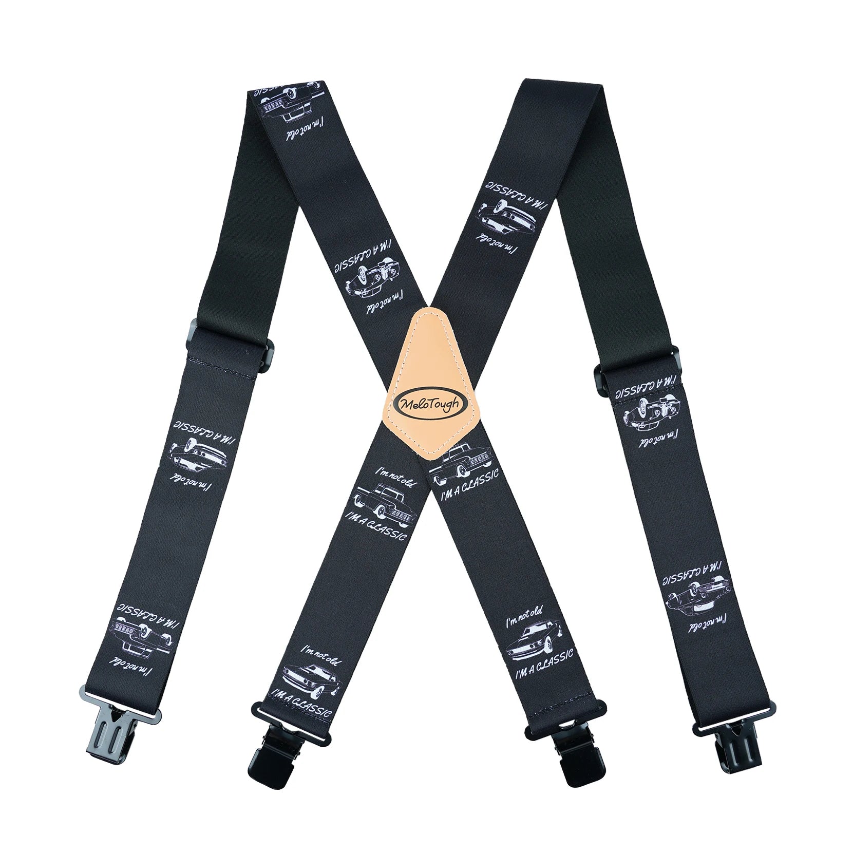 MELOTOUGH X-Back Elastic Work Suspenders for Men