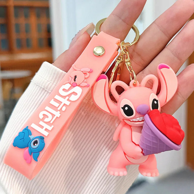 Disney Charm Keychains: Mickey, Minnie & Lilo Fun!