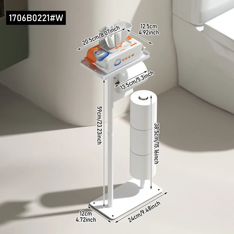Porte-mouchoirs pratique avec rangement pour toilettes.