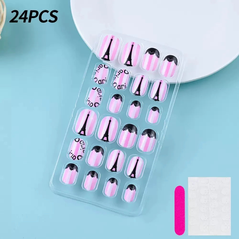 NailArt Enfant - 24 Ongles Jolis