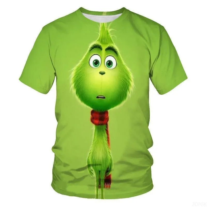 T-shirt Monstre de Noël 3D Enfant