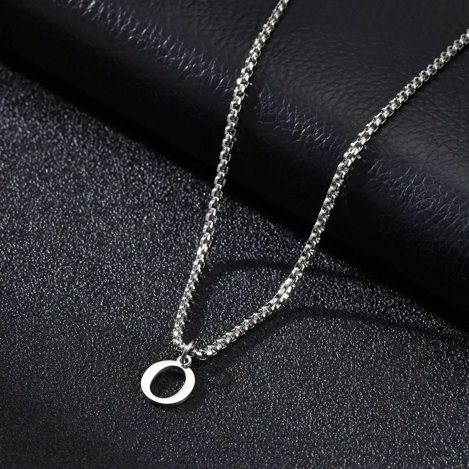Collier Initiales Vnox en Acier Inoxydable
