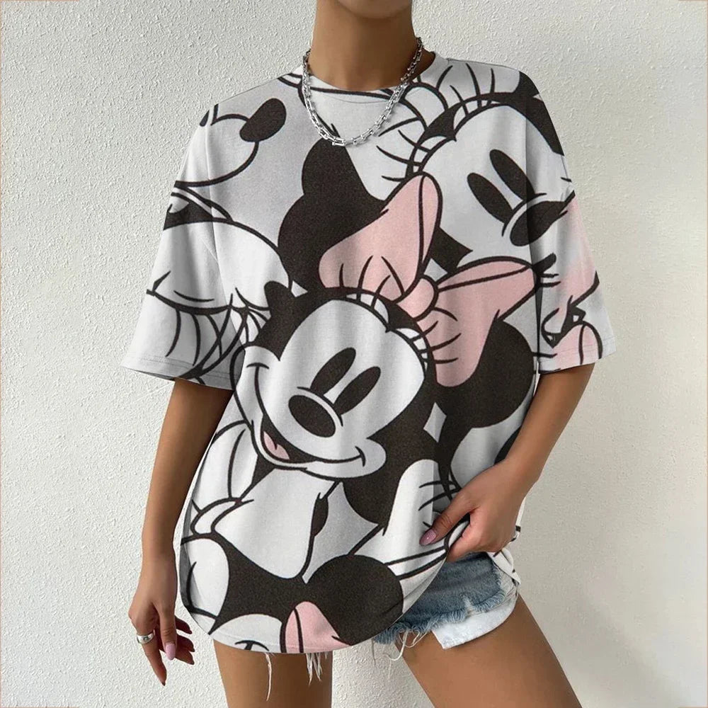 T-shirt Minnie et Mickey : Style Familial Éclatant