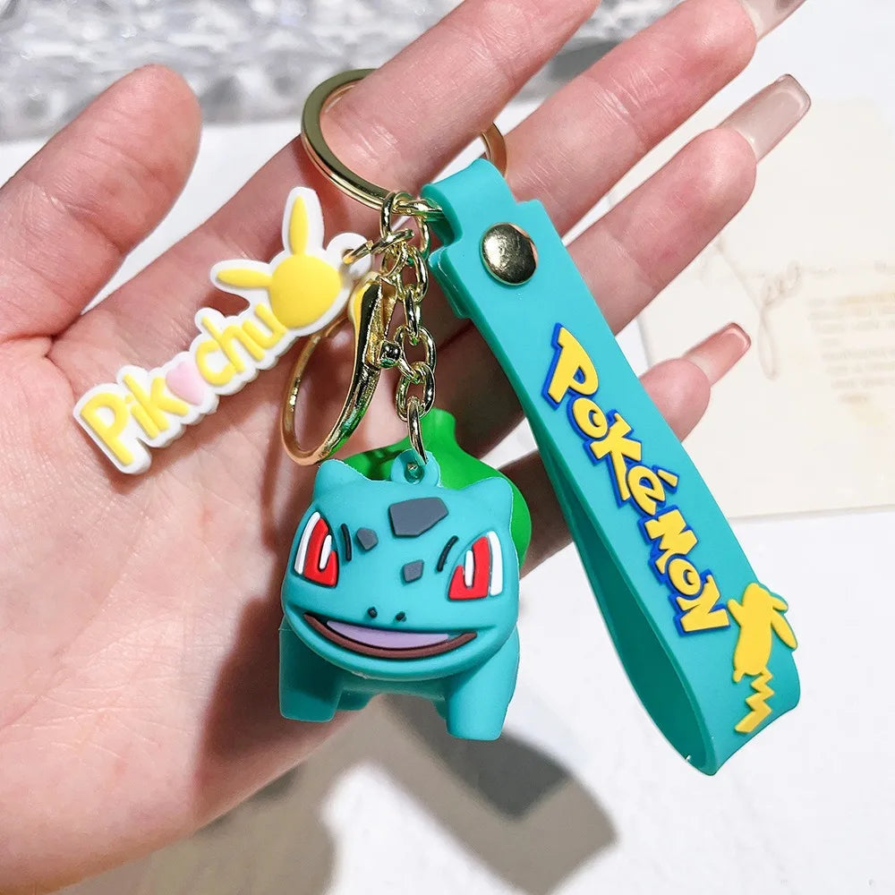 Pikachu Charm Keychain: Cute Anime Car Accessory