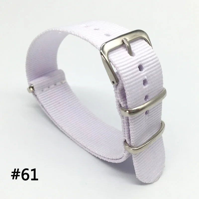 Nylon Woven Watch Strap & Belt Accessory - Grey Yellow