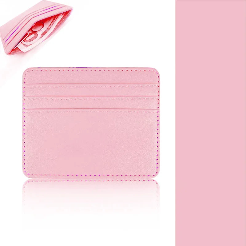 Porte-Cartes Bonbon en PU - Slim & Pratique