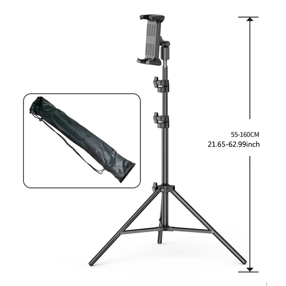 Adjustable Floor Tripod Tablet Stand for All Devices