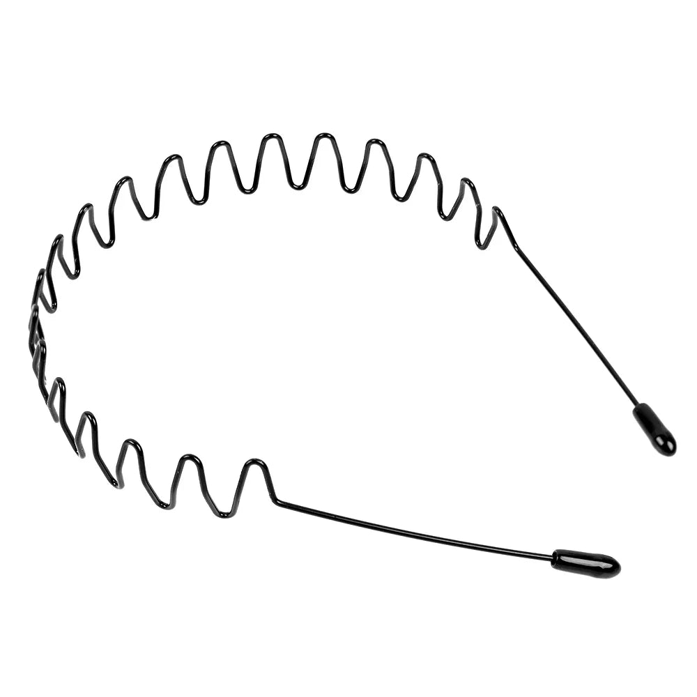 Wave Metal Headband - Unisex Sport Hair Accessory
