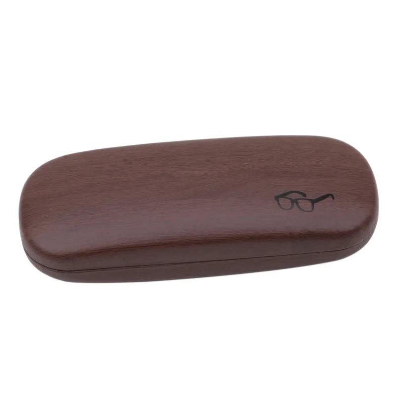 LuxWood Eyewear Case: Durable PU & Wood Design