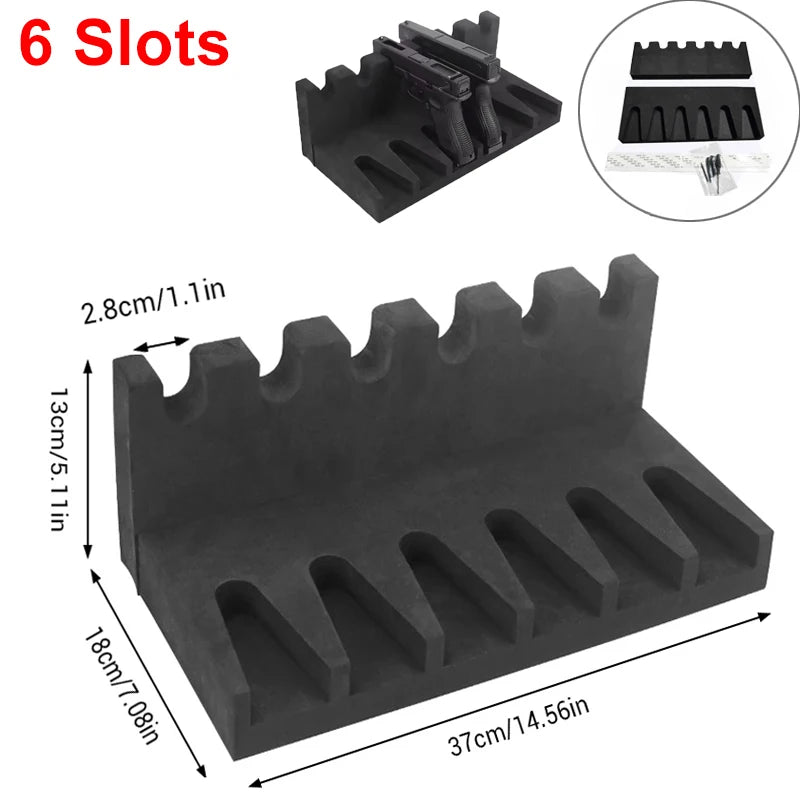 Support mural fusil & pistolet, armoire rangement 6/4/3/2