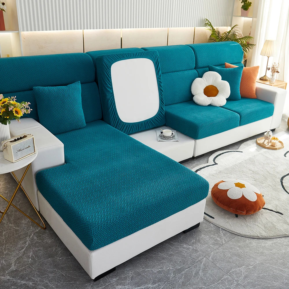 Housse élastique jacquard pour canapé – Protège-meuble