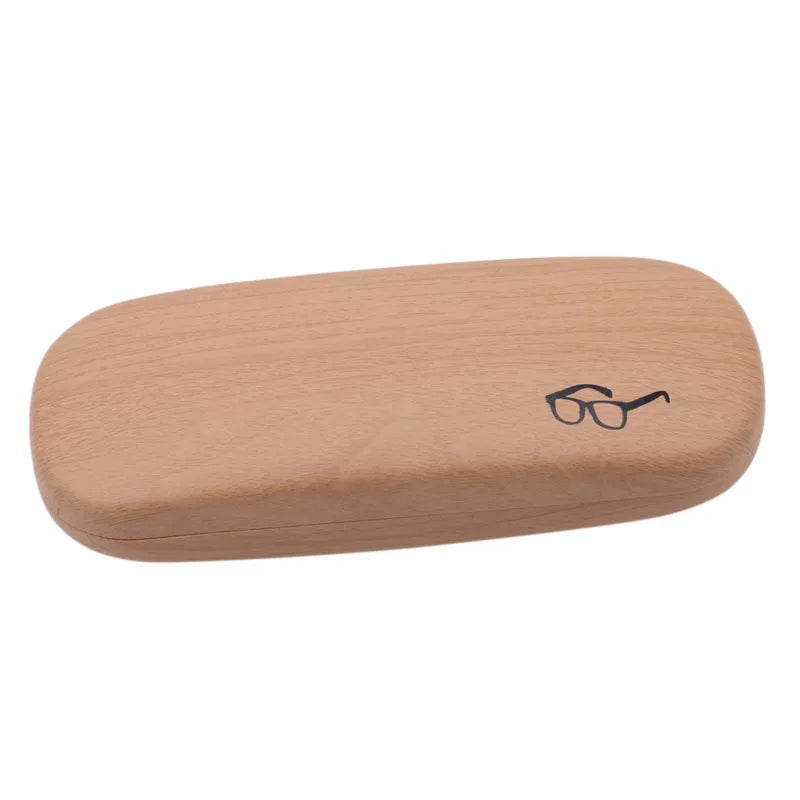 LuxWood Eyewear Case: Durable PU & Wood Design