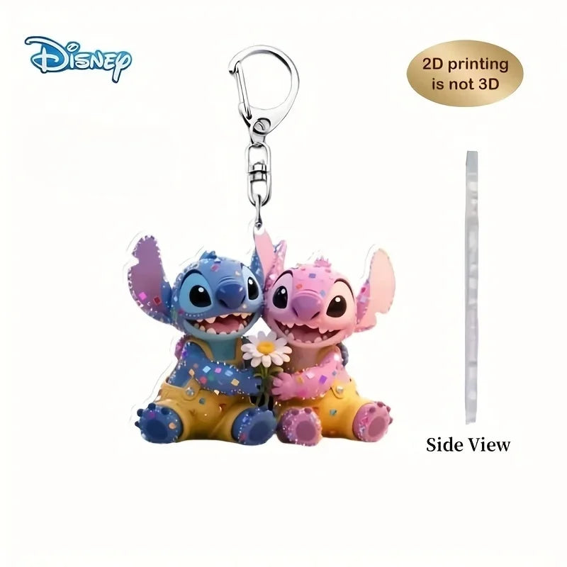 Porte-clés Lilo & Stitch Double Face Mignon 5cm