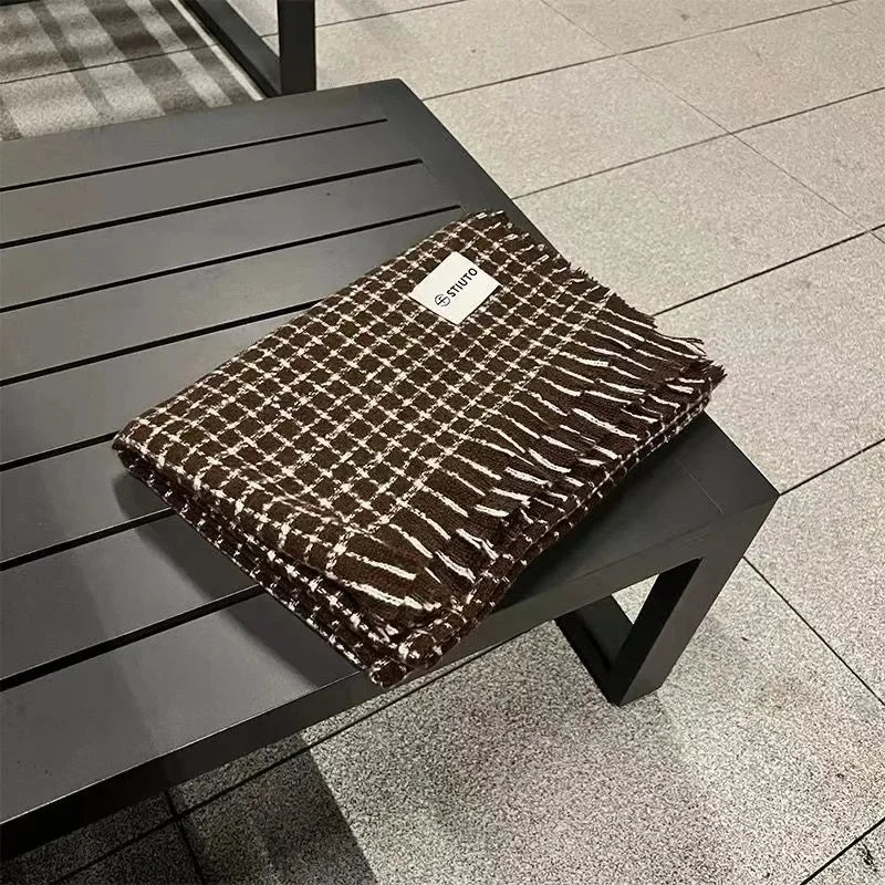 Écharpe Kimono en Cachemire Épais - Élégance et Chaleur