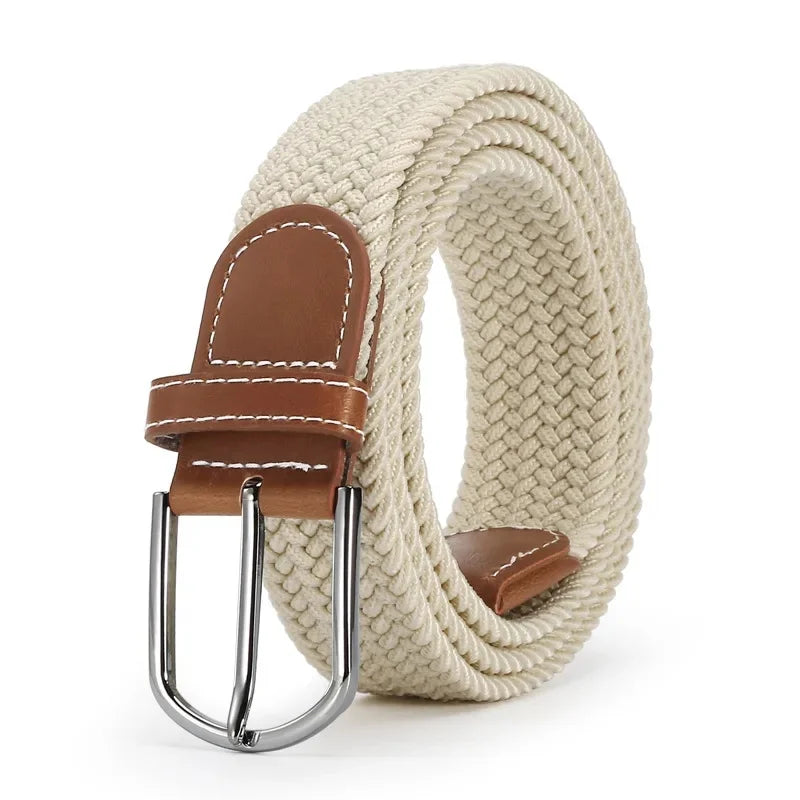 Ceinture Élastique Tressée Unisexe Confort Style