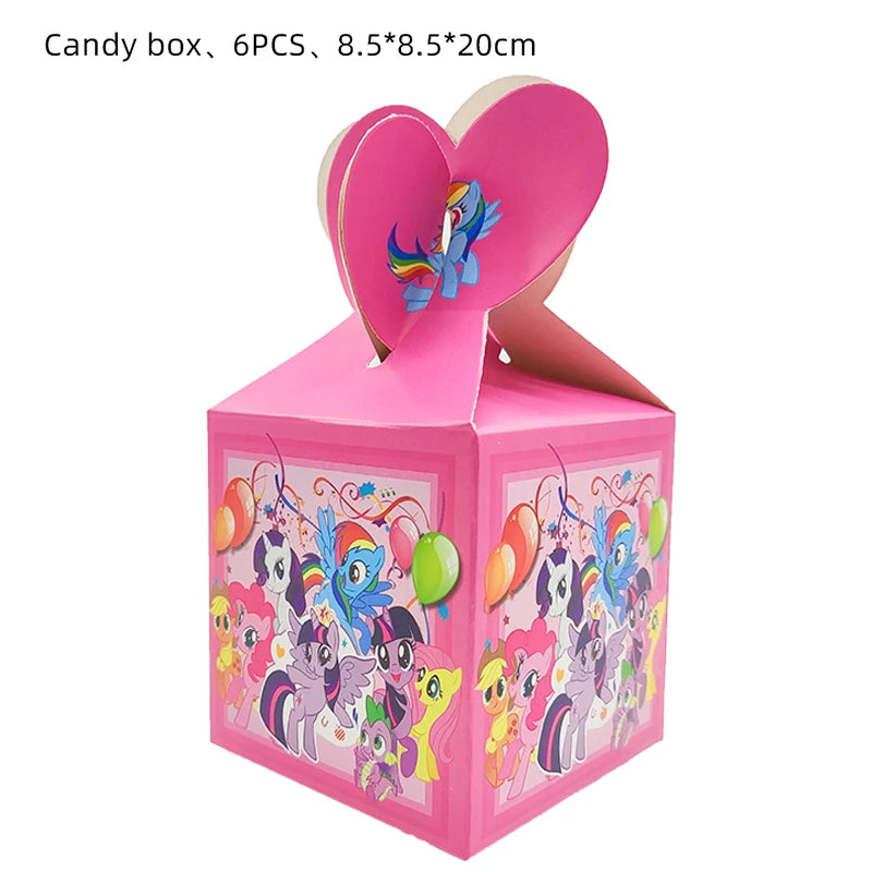 Ensemble Petit Poney Vaisselle Anniversaire Enfant