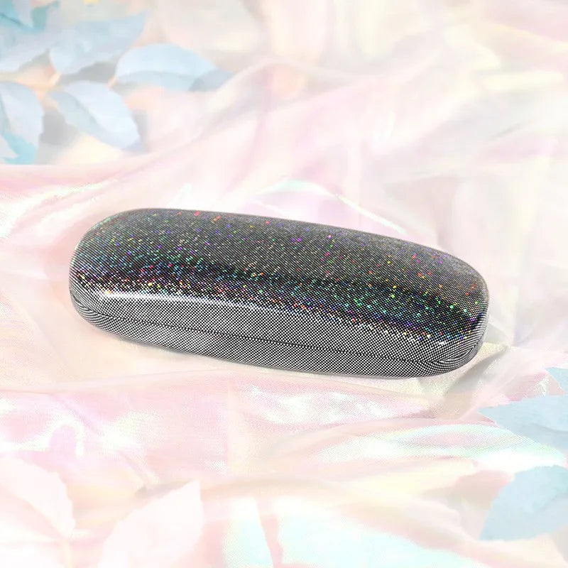 GlamProtect: Stylish Glitter Sunglasses Case (Unisex)
