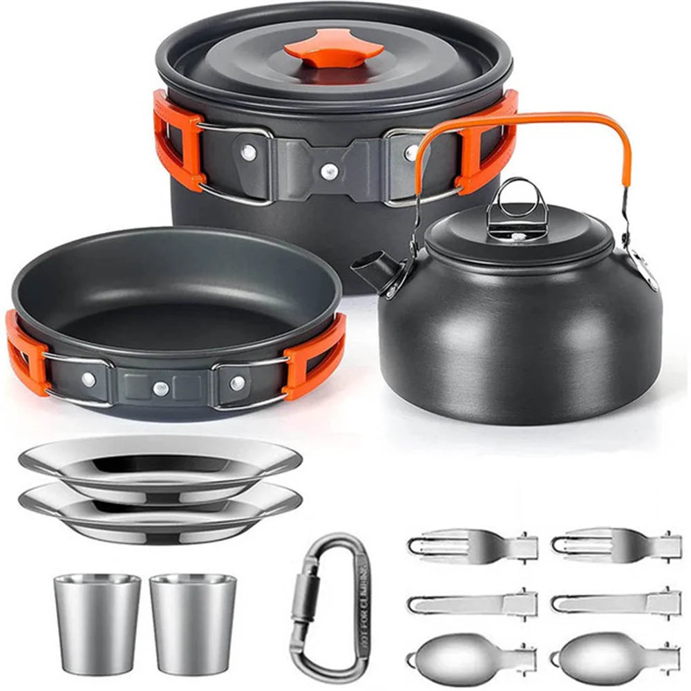 Cuisine Nomade: Kit Compact en Aluminium pour 2-3