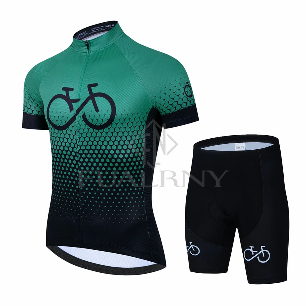 ÉquipeVélo Maillot Été Homme - Respirant et Confort