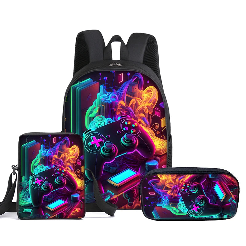 VINKA 3D Cartoon School Bag Set for Kids