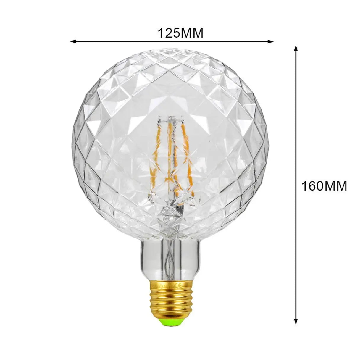 Edison Glow: Retro Spiral LED Bulb, Amber 220V E27