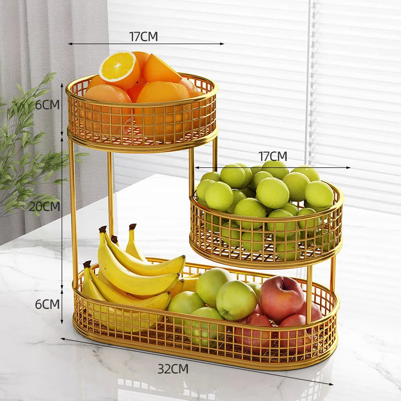 Panier à fruits en inox élégant et pratique