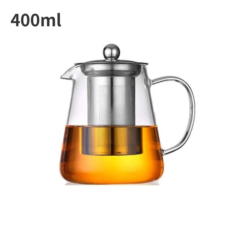 Théière Verre Résistant avec Infuseur Inox Oolong
