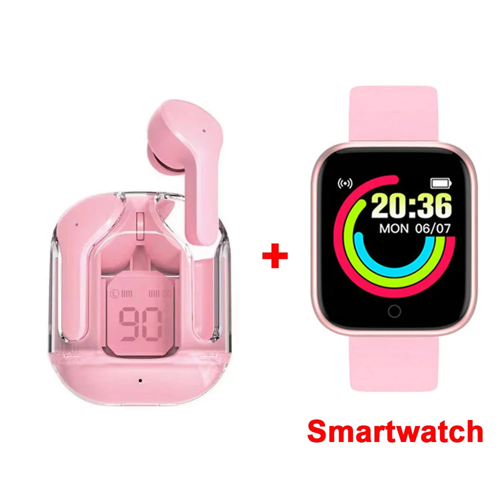 Écouteurs TWS LED Sportif Transparent