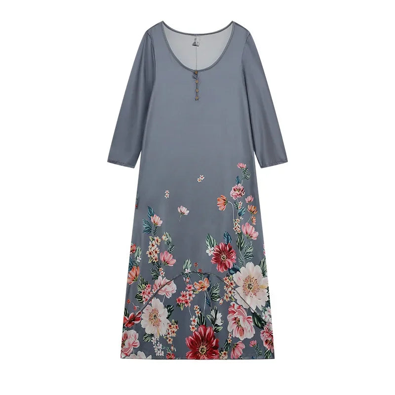 Chic Irregular Hem Long Sleeve Dress