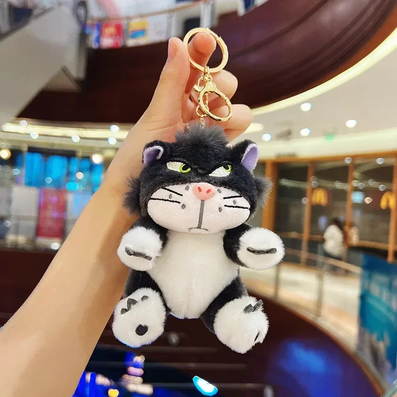 Kawaii Lucifer Cat Plush Keychain Pendant for Girls