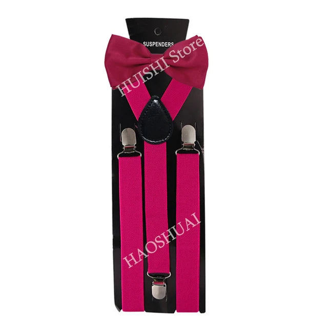 Chic Bowtie & Suspender Set for All Occasions