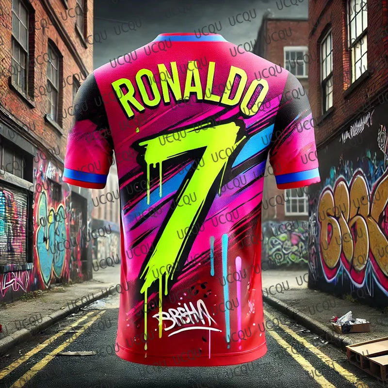 Maillot Ronaldo No7 Respirable Sport 14+ Unisexe