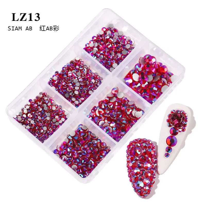 Kit Strass AB Champagne pour Nail Art