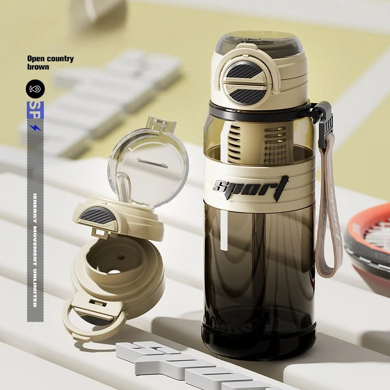 Bouteille Sport 800ml Tritan Double Bouche & Filtre